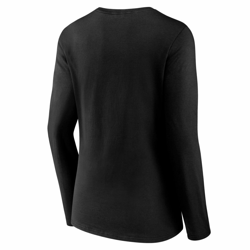 Las Vegas Raiders Women's Hustle Long Sleeve V-Neck T-Shirt | NFL Discount
