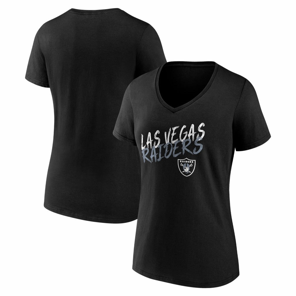 Las Vegas Raiders Women's Hustle V-Neck T-Shirt | NFL Outlet