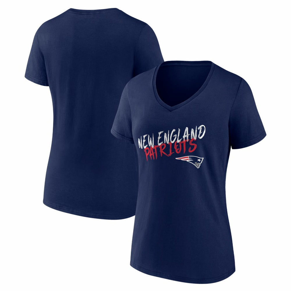 New England Patriots Women's Hustle V-Neck T-Shirt | NFL US