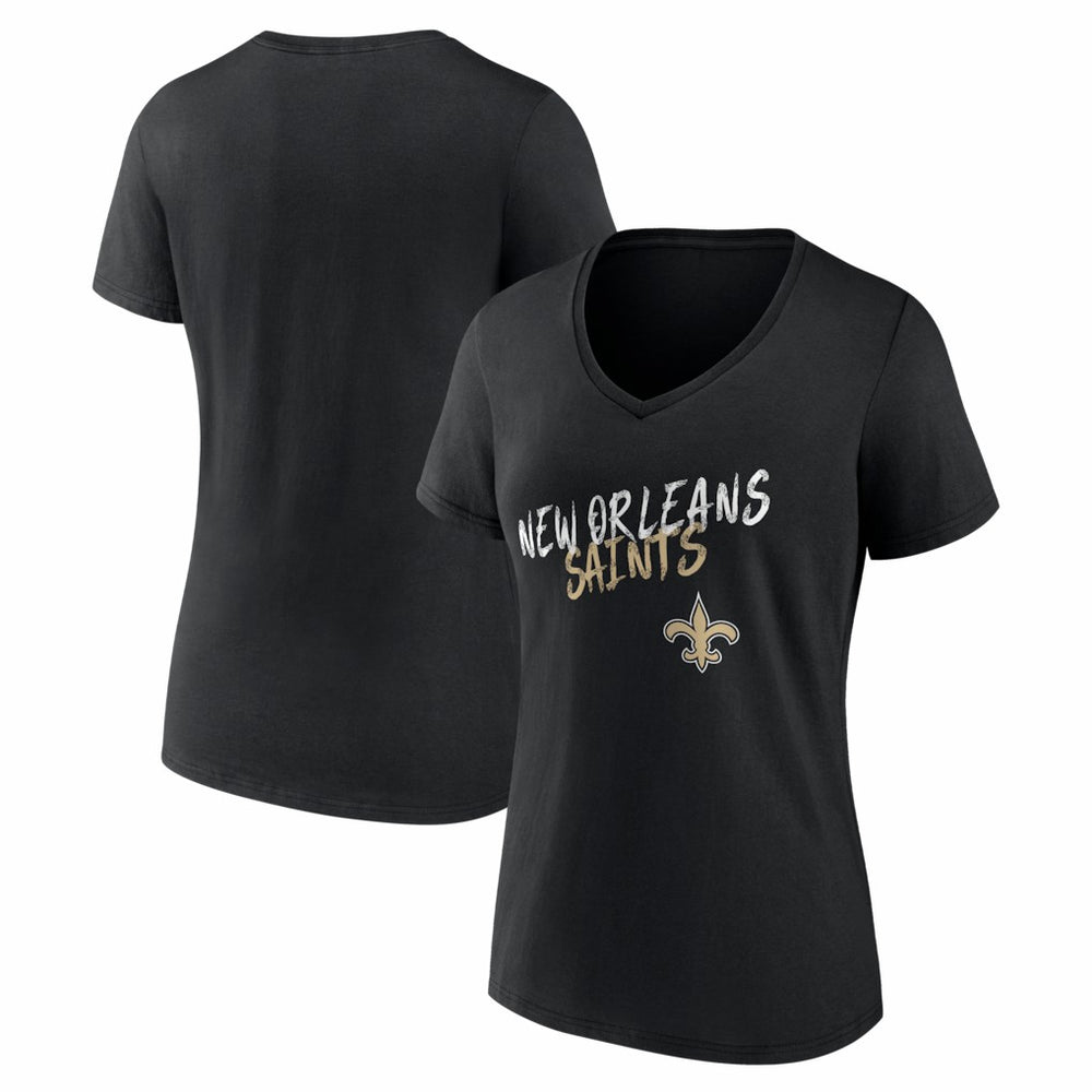 New Orleans Saints Women's Hustle V-Neck T-Shirt | NFL Online