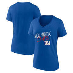 New York Giants Women's Hustle V-Neck T-Shirt | NFL US