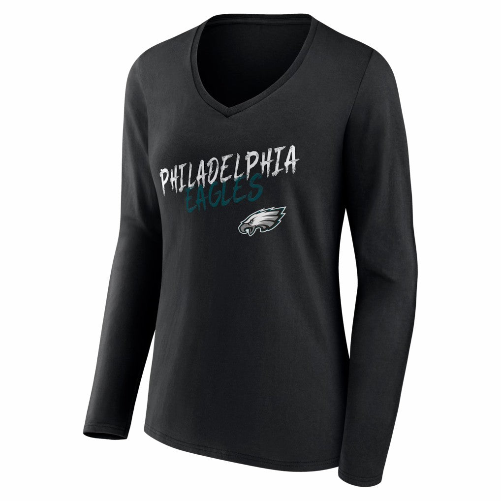 Philadelphia Eagles Women's Hustle Long Sleeve V-Neck T-Shirt | NFL On sale