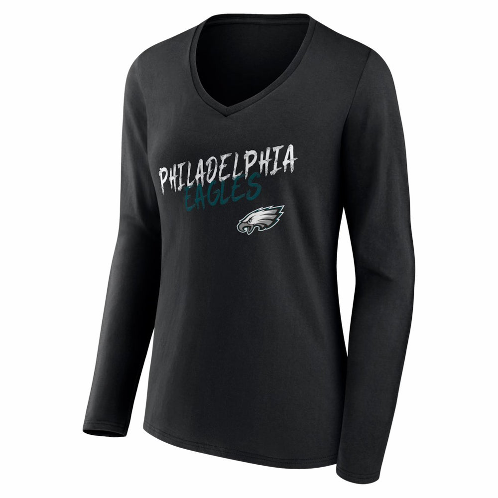 Philadelphia Eagles Women's Hustle Long Sleeve V-Neck T-Shirt | NFL On sale