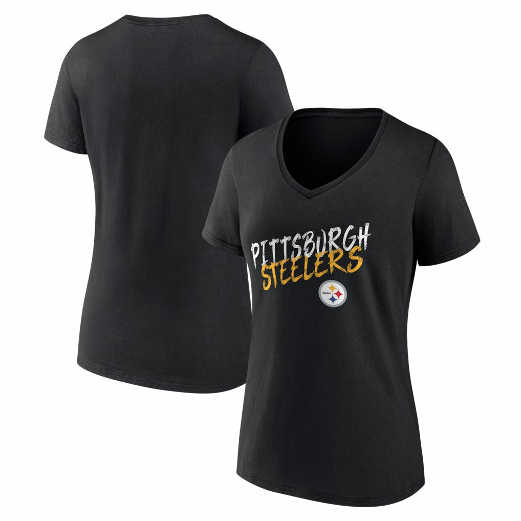 Pittsburgh Steelers Women's Hustle V-Neck T-Shirt | NFL Near me