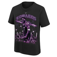 Black Anthony Edwards Minnesota Timberwolves Youth City Edition Player T-Shirt | NBA