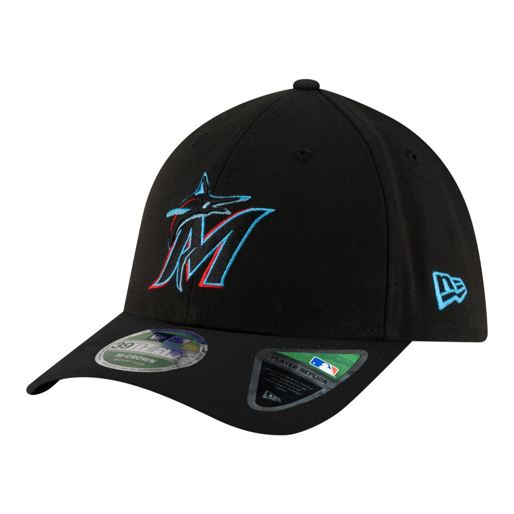 Miami Marlins New Era Player Replica 39THIRTY M-Crown Flex Hat - MLB Hats