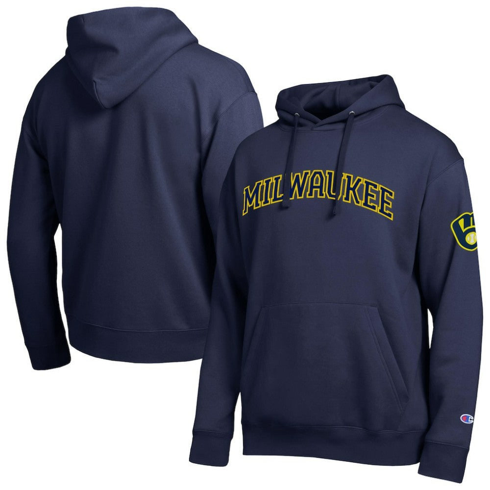 Milwaukee Brewers Champion All Star Wordmark Hoodie - MLB Hoodies