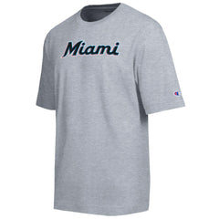 Miami Marlins Champion All Star Chenille Wordmark T-Shirt - MLB T-shirts