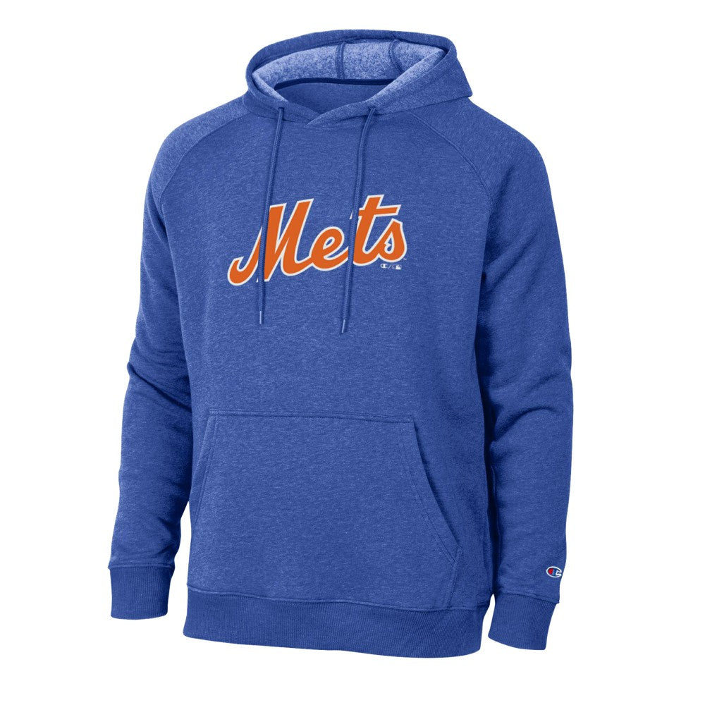 New York Mets Champion Triumph Tri-Blend Raglan Hoodie - MLB Hoodies
