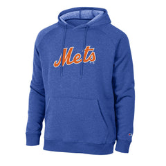 New York Mets Champion Triumph Tri-Blend Raglan Hoodie - MLB Hoodies