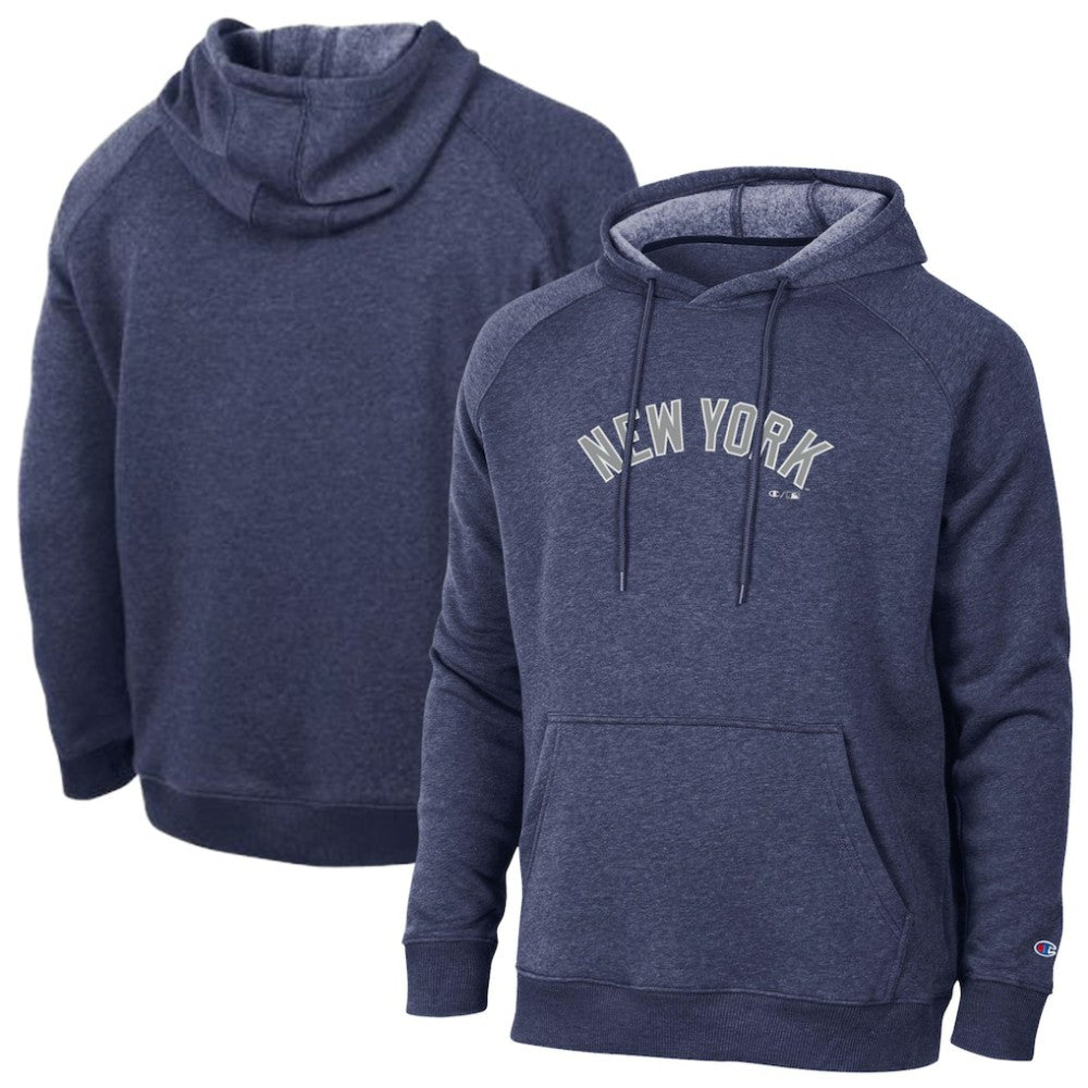 New York Yankees Champion Triumph Tri-Blend Raglan Hoodie - MLB Hoodies
