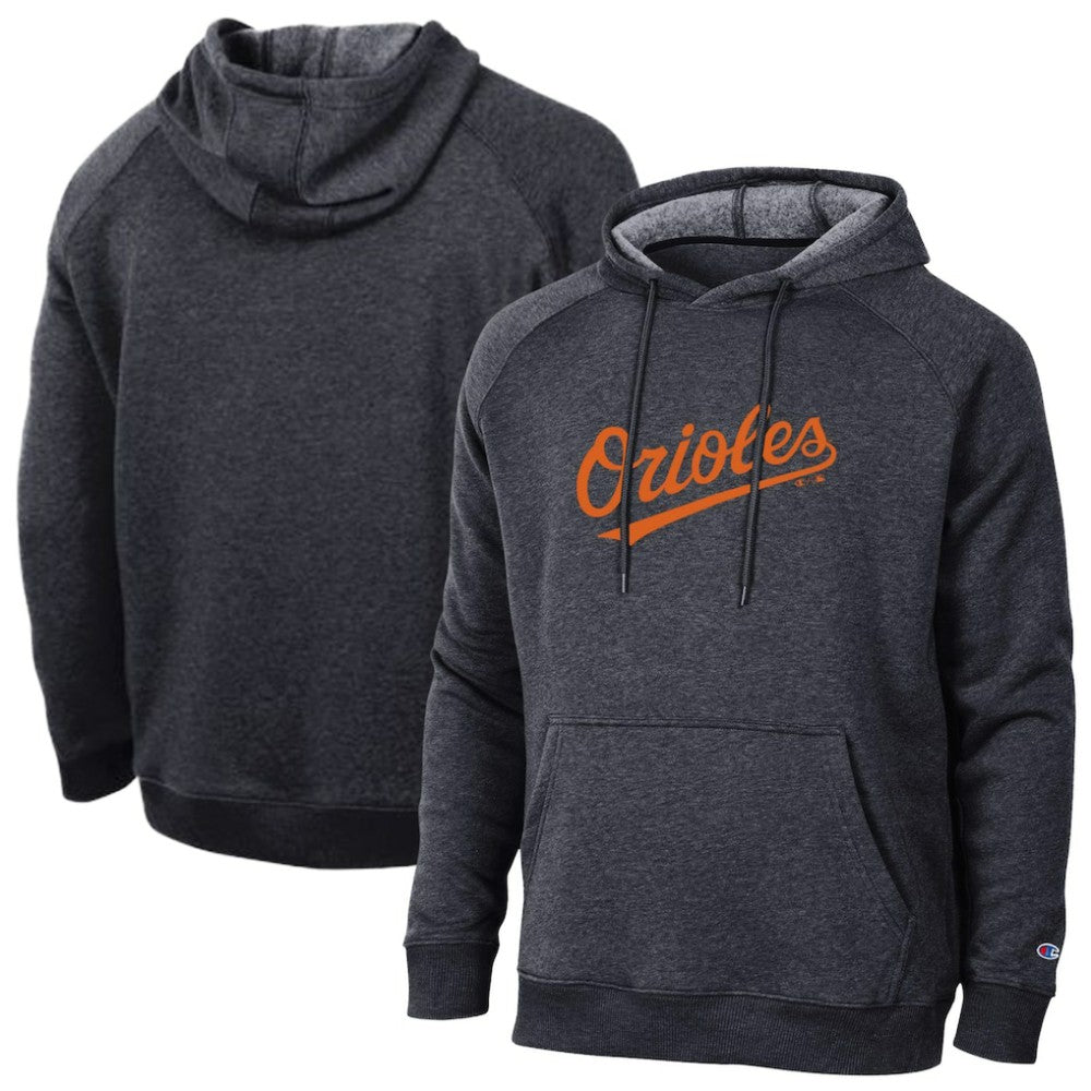Baltimore Orioles Champion Triumph Tri-Blend Raglan Hoodie - MLB Hoodies