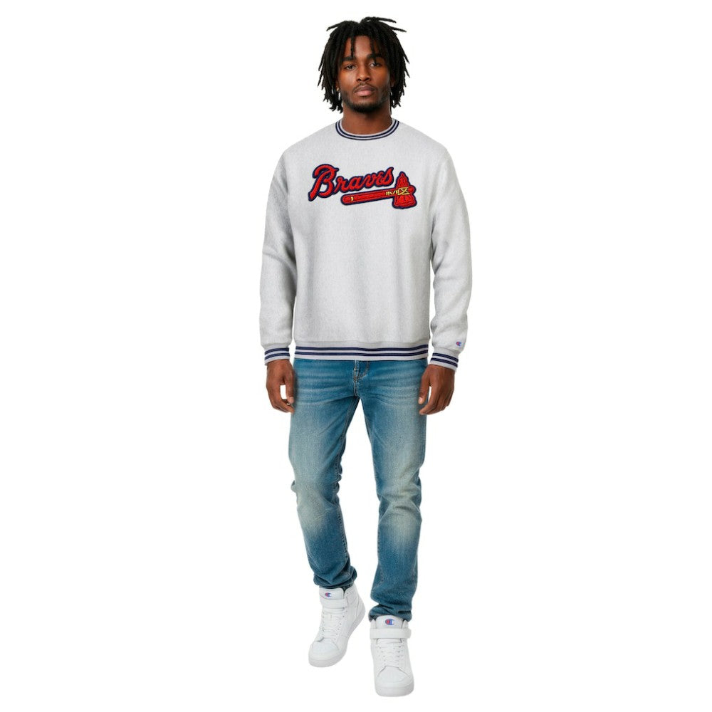 Atlanta Braves Champion Reverse Weave Sweatshirt - MLB Sweatshirts