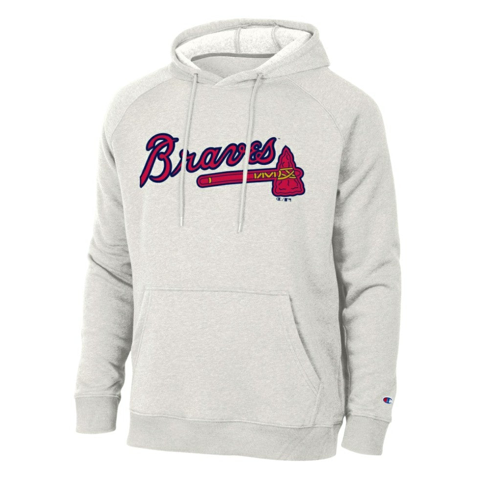 Atlanta Braves Champion Triumph Tri-Blend Raglan Hoodie - MLB Hoodies