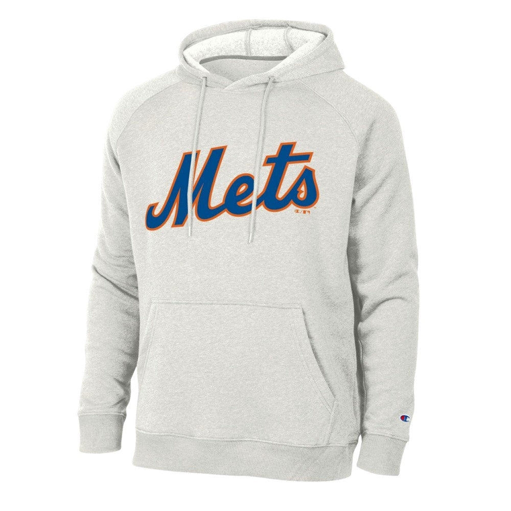 New York Mets Champion Triumph Tri-Blend Raglan Hoodie - MLB Hoodies