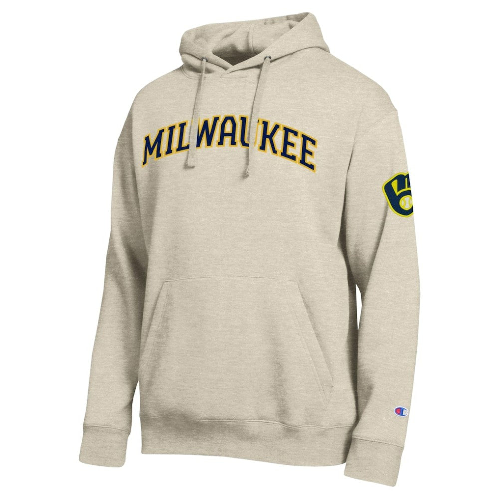 Milwaukee Brewers Champion All Star Chenille Patch Hoodie - MLB Hoodies