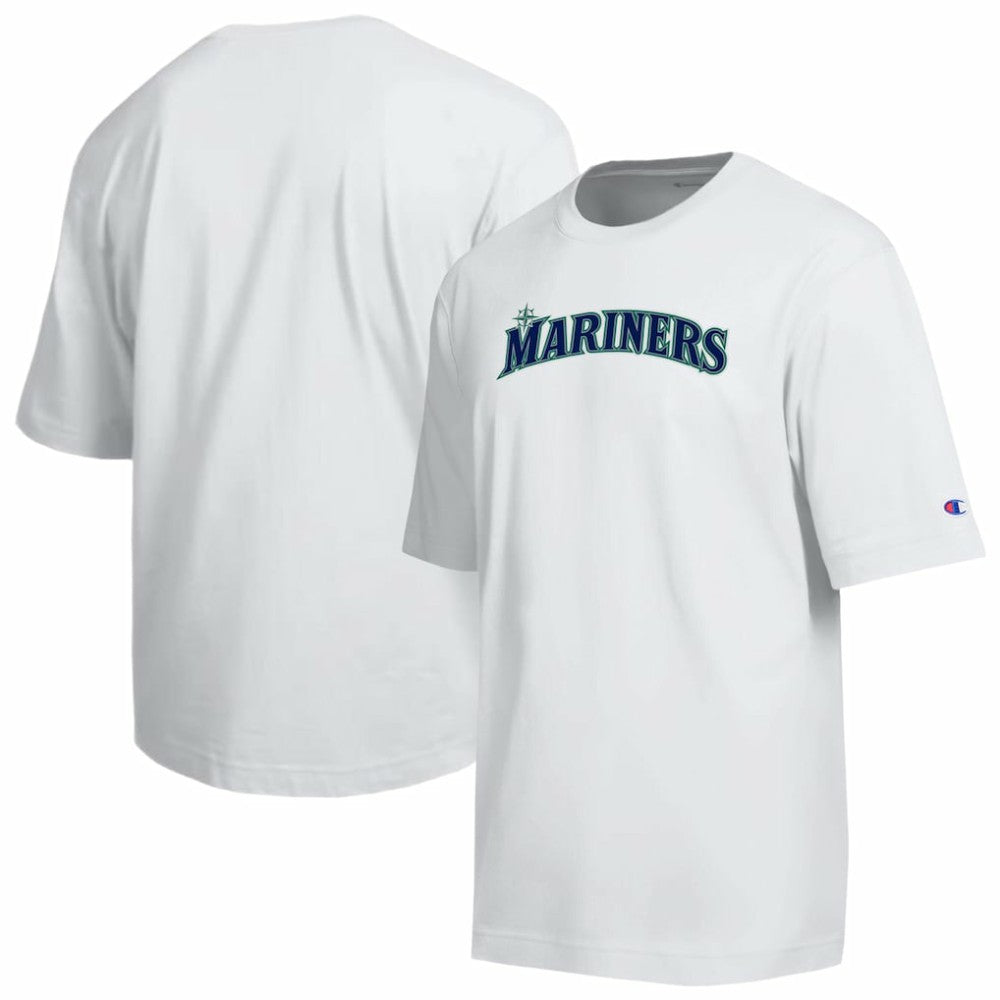 Seattle Mariners Champion All Star Arched Chenille Wordmark T-Shirt - MLB T-shirts