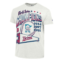 Minnesota Twins Champion Winning Tradition Cooperstown Tri-Blend T-Shirt - MLB T-shirts