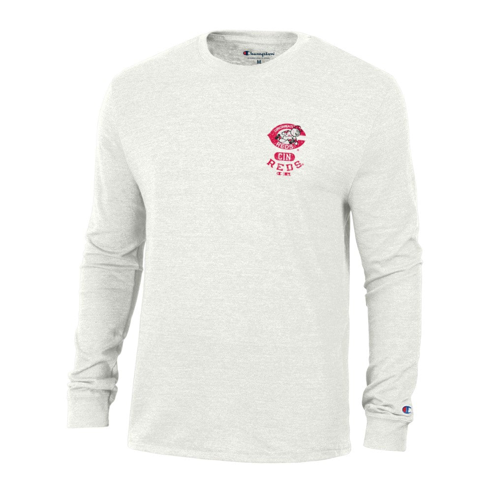 Cincinnati Reds Champion Cooperstown Winning Tradition Tri-Blend Long Sleeve T-Shirt - MLB T-shirts