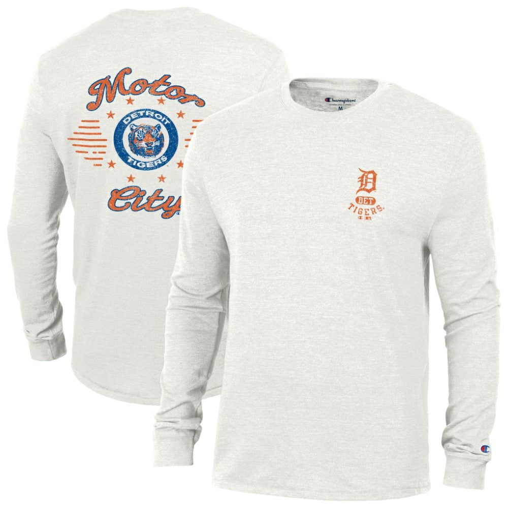 Detroit Tigers Champion Cooperstown Winning Tradition Tri-Blend Long Sleeve T-Shirt - MLB T-shirts