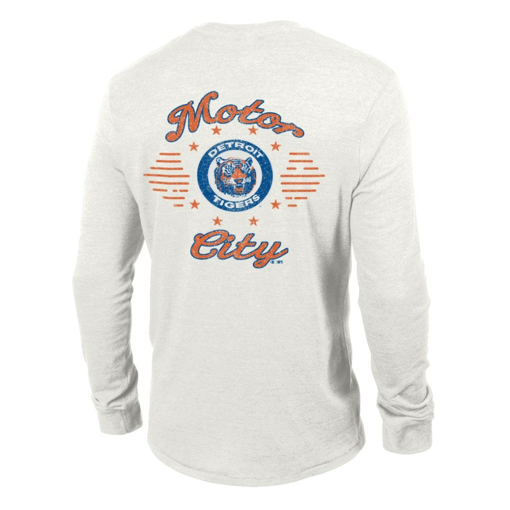 Detroit Tigers Champion Cooperstown Winning Tradition Tri-Blend Long Sleeve T-Shirt - MLB T-shirts
