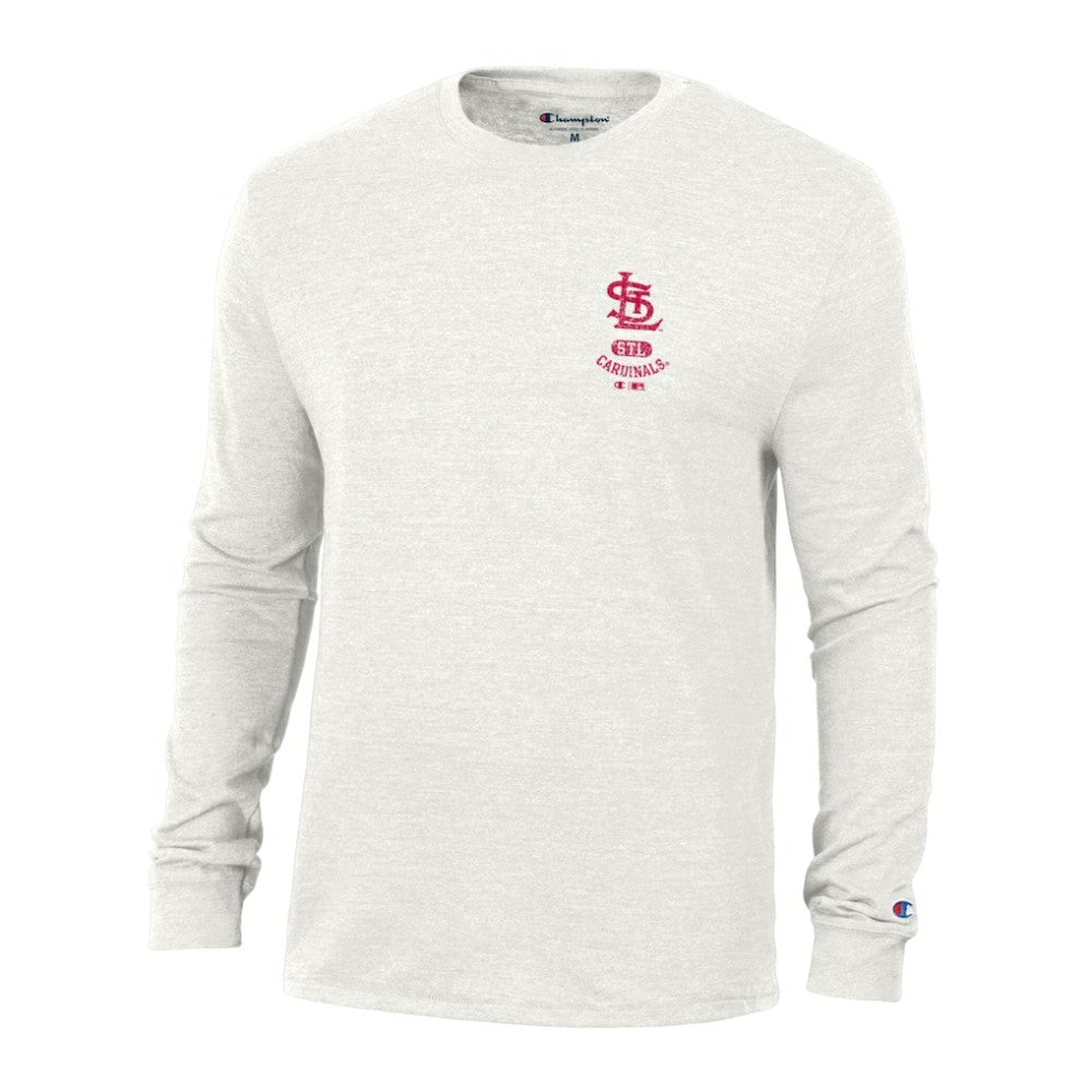 St. Louis Cardinals Champion Cooperstown Winning Tradition Tri-Blend Long Sleeve T-Shirt - MLB T-shirts