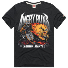 Las Vegas Raiders Ashton Jeanty  Homage Unisex Angry Runs Player Graphic Tri-Blend T-Shirt | NFL Hot