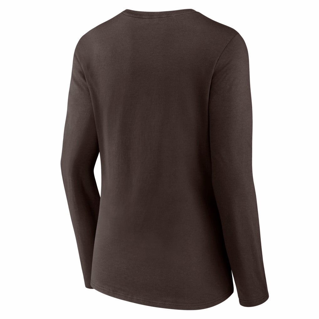 Cleveland Browns Women's Hustle Long Sleeve V-Neck T-Shirt | NFL Online