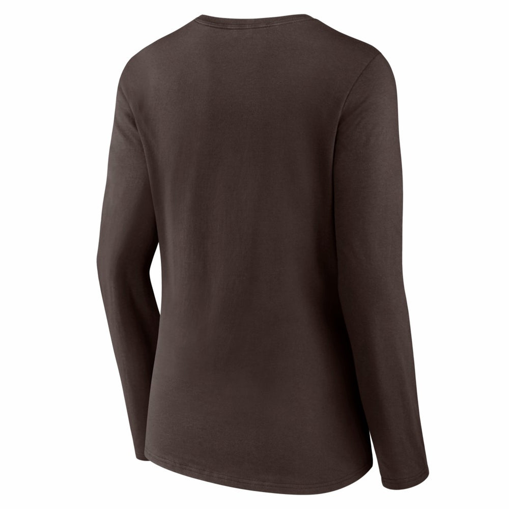 Cleveland Browns Women's Hustle Long Sleeve V-Neck T-Shirt | NFL Online
