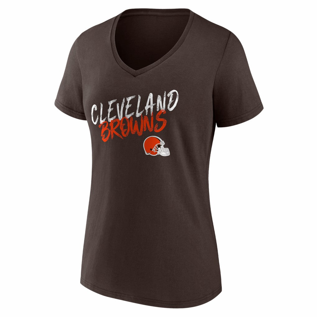 Cleveland Browns Women's Hustle V-Neck T-Shirt | NFL Discount