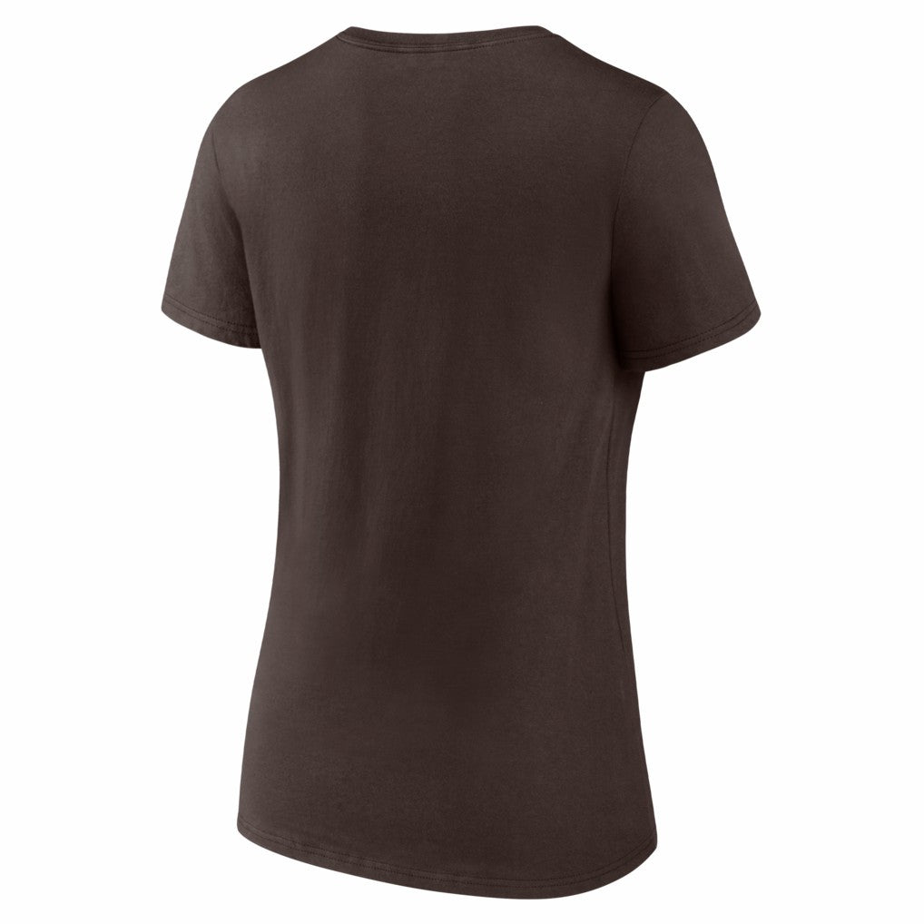 Cleveland Browns Women's Hustle V-Neck T-Shirt | NFL Discount