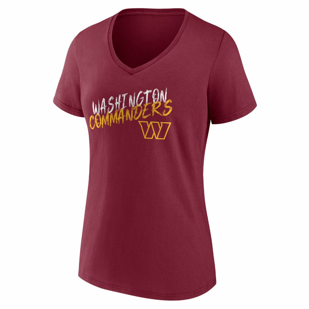 Washington Commanders Women's Hustle V-Neck T-Shirt | NFL Outlet