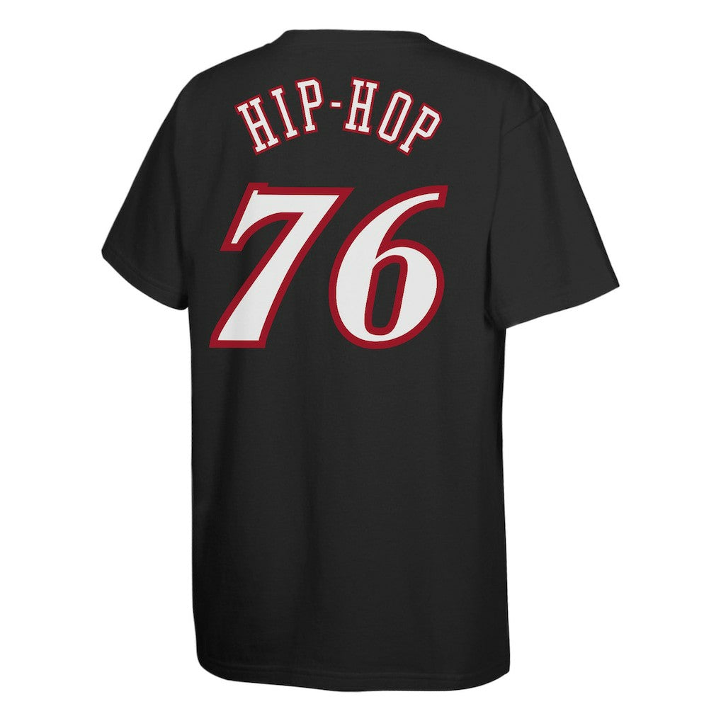 Black Philadelphia 76ers Youth Hip Hop T-Shirt | NBA