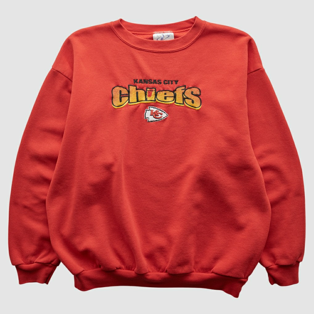 Kansas City Chiefs Logo Athletic 90s Sweatshirt | NFL Discount