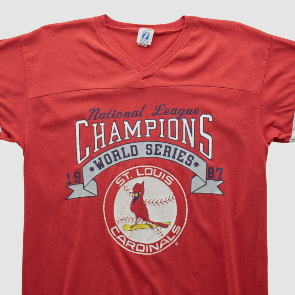 St. Louis Cardinals Logo Athletic 1987 T-shirt - MLB T-shirts