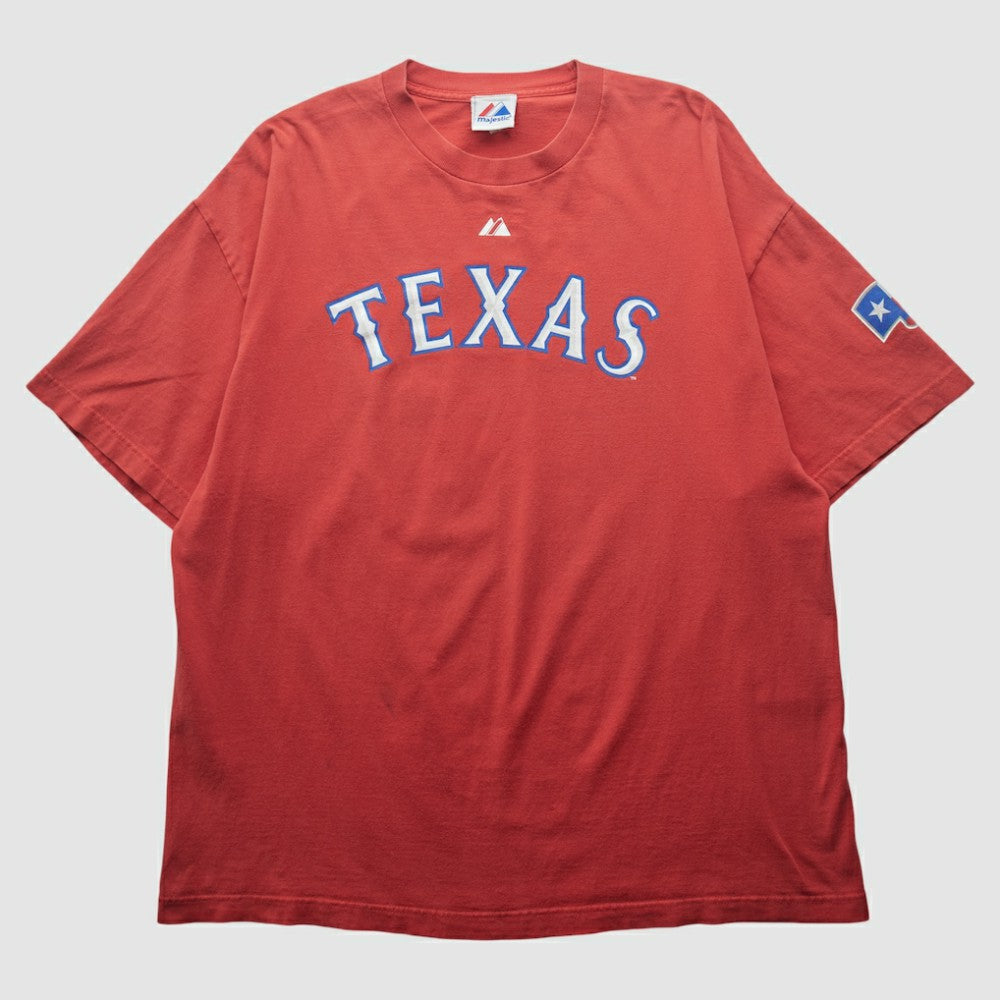 Texas Rangers Majestic 2000s T-shirt - MLB T-shirts