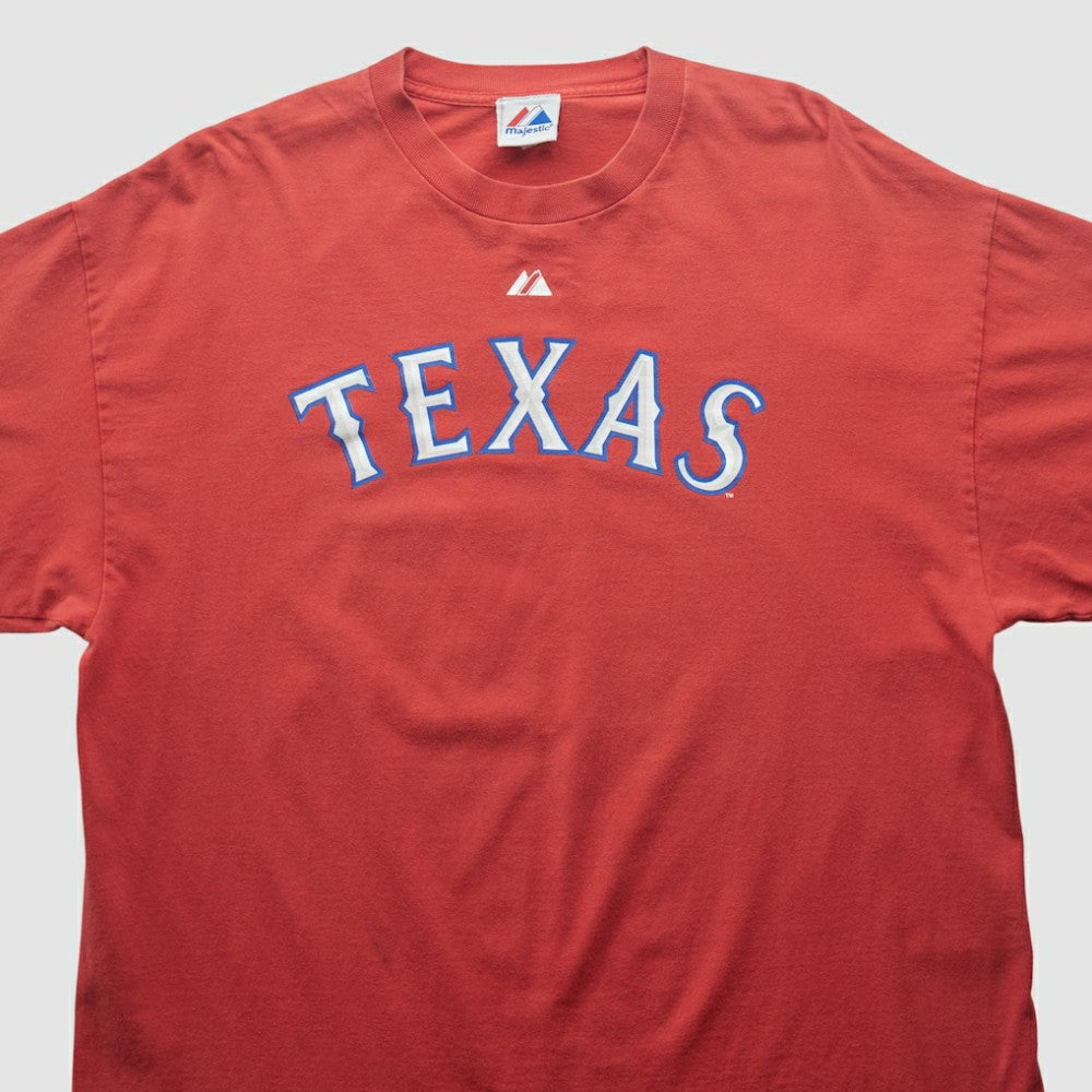 Texas Rangers Majestic 2000s T-shirt - MLB T-shirts