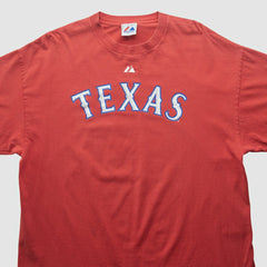 Texas Rangers Majestic 2000s T-shirt - MLB T-shirts