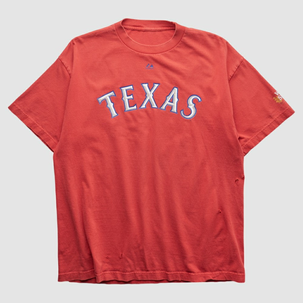 Texas Rangers Majestic 2000s T-shirt - MLB T-shirts