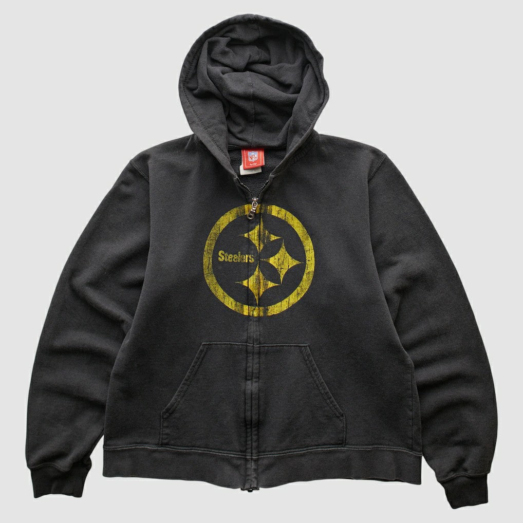 Pittsburgh Steelers NFL 2000s Hooded Full Zip Sweatshirt | NFL On sale