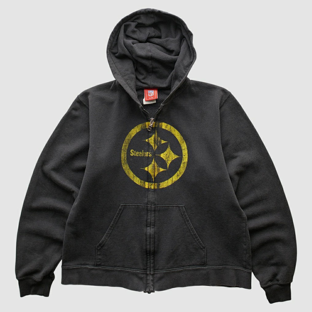 Pittsburgh Steelers NFL 2000s Hooded Full Zip Sweatshirt | NFL On sale