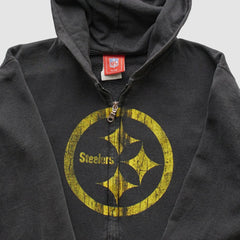 Pittsburgh Steelers NFL 2000s Hooded Full Zip Sweatshirt | NFL On sale