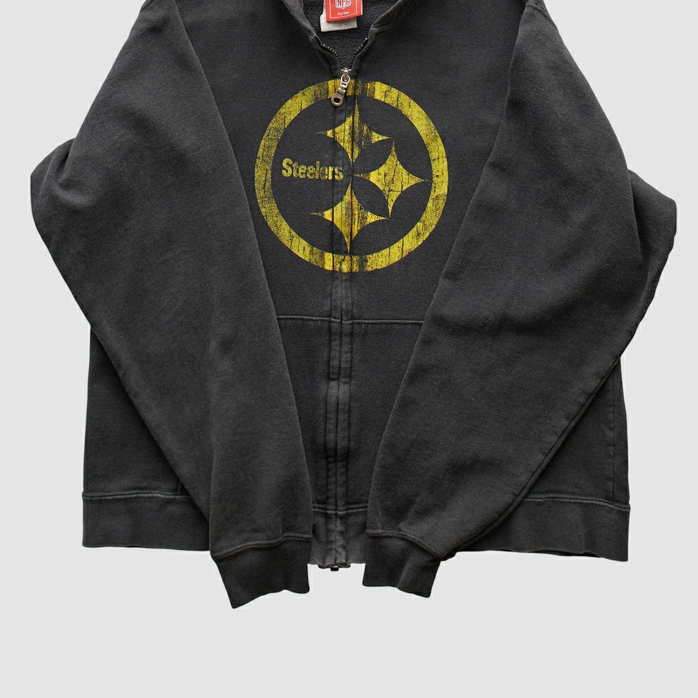 Pittsburgh Steelers NFL 2000s Hooded Full Zip Sweatshirt | NFL On sale