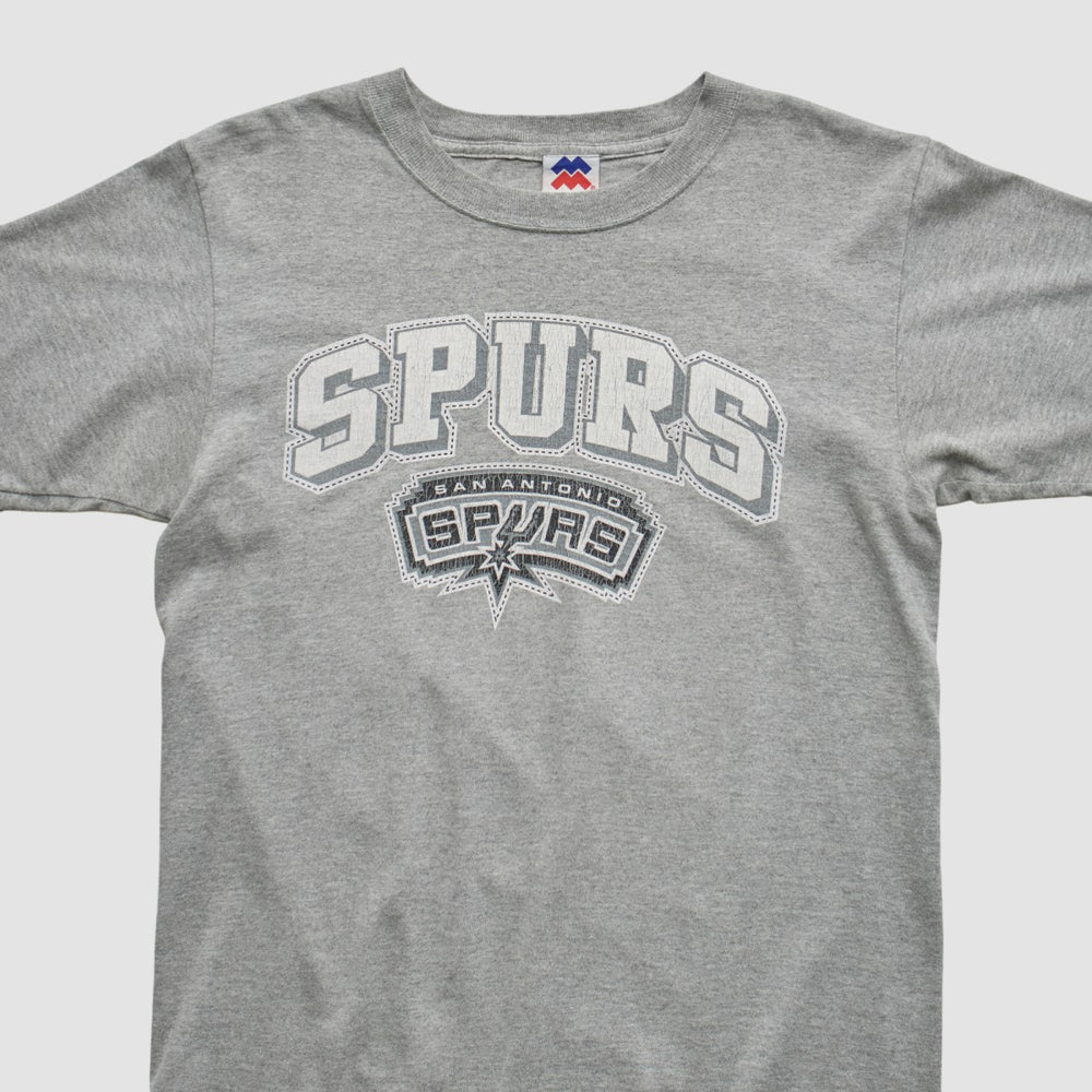 Heather Gray San Antonio Spurs Majestic 2000s T-shirt | NBA
