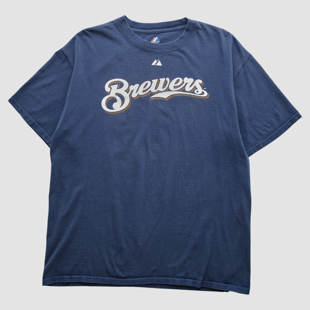 Milwaukee Brewers Majestic 2000s T-shirt - MLB T-shirts