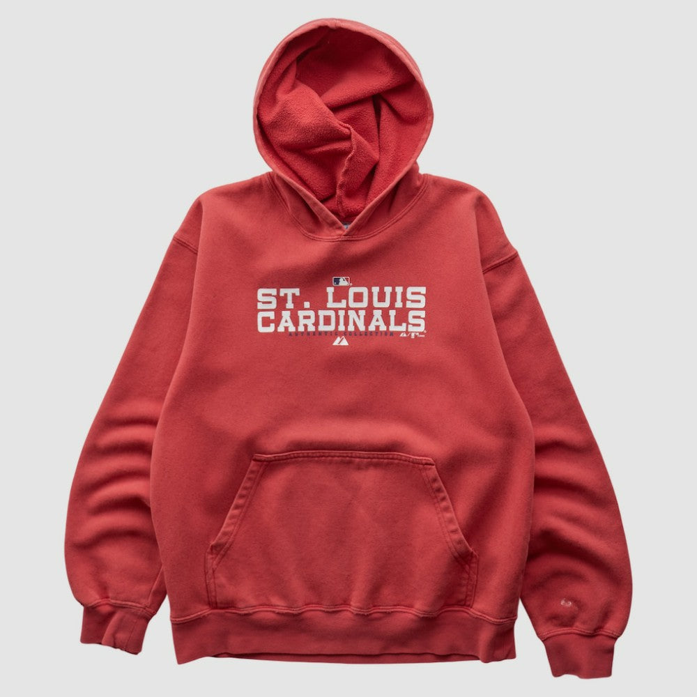 St. Louis Cardinals Majestic 2000s Hooded Pullover Sweatshirt - MLB Pullover