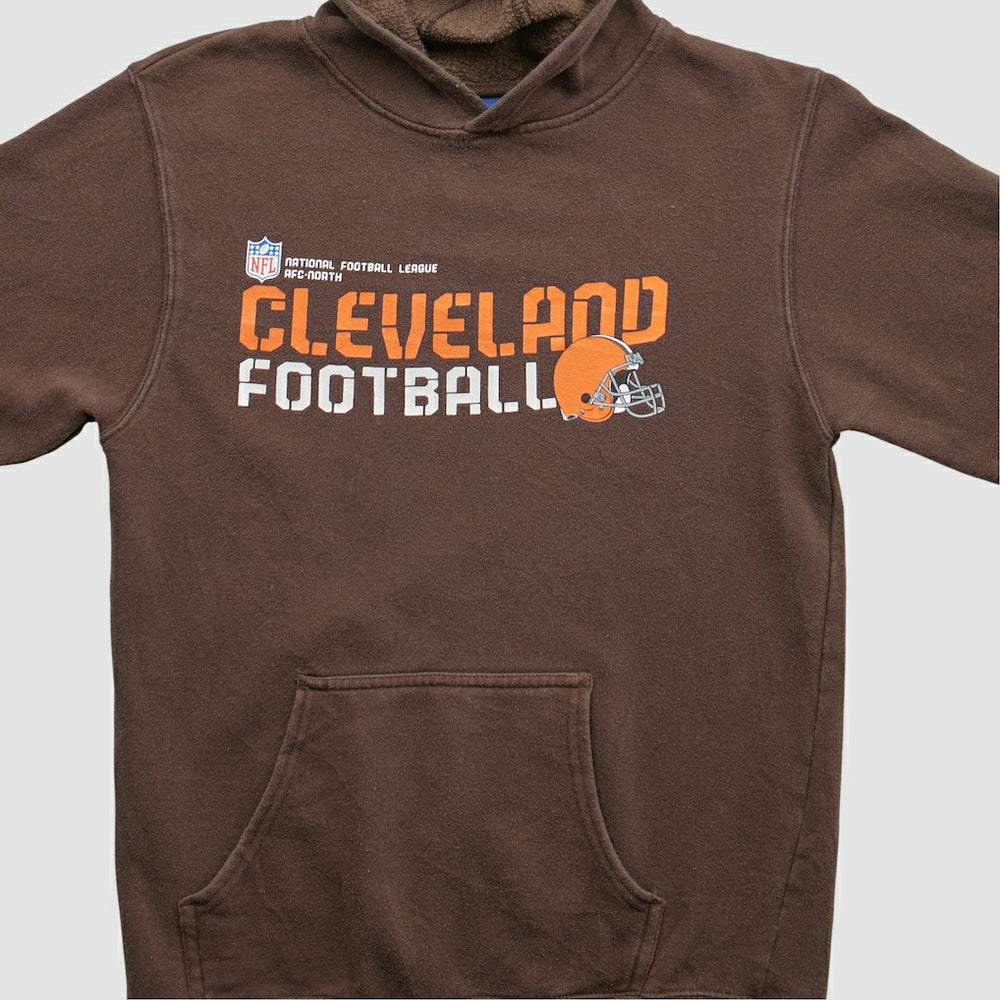 Cleveland Browns Reebok 2000s Hooded Pullover Sweatshirt | NFL Hot