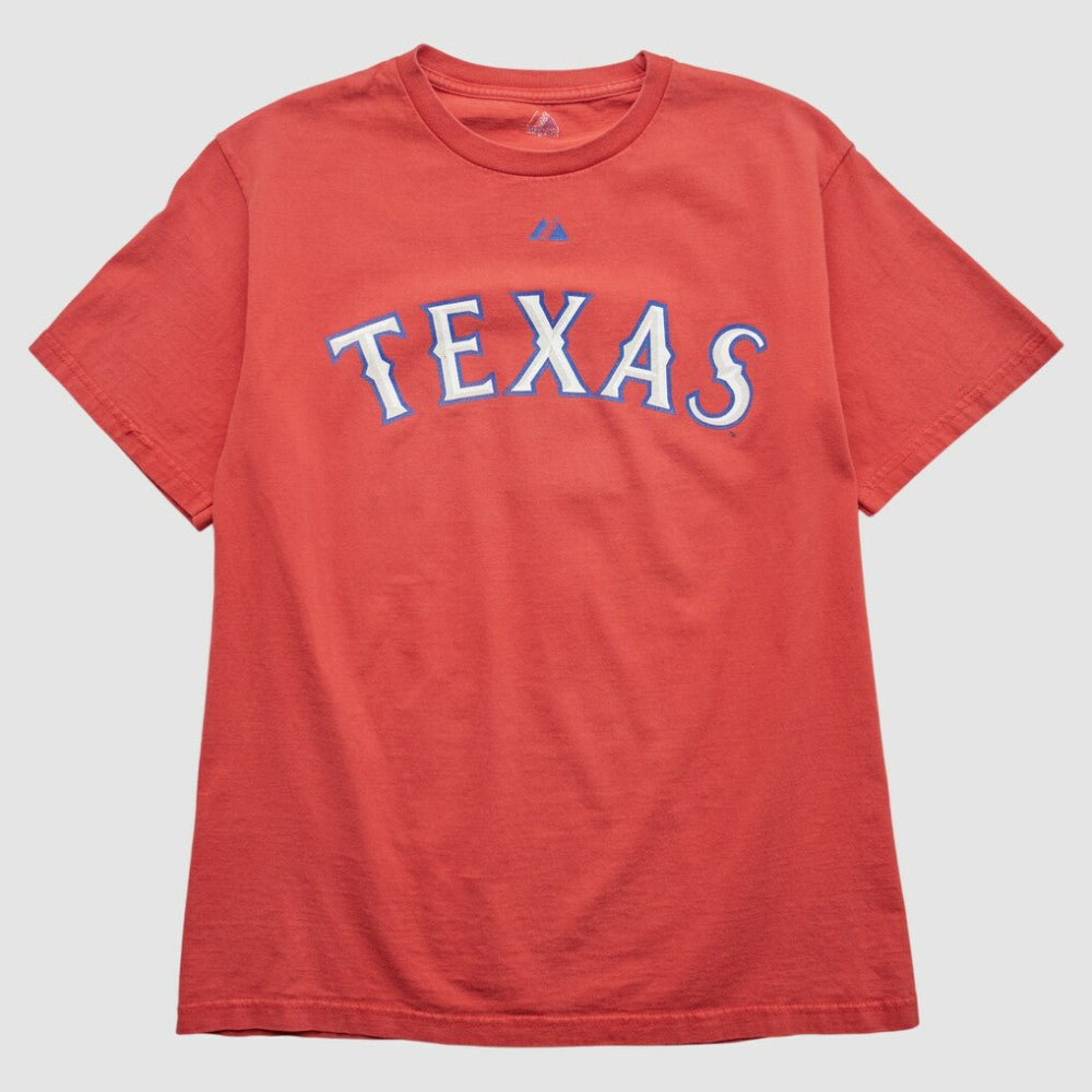 Texas Rangers Majestic 2000s T-shirt - MLB T-shirts