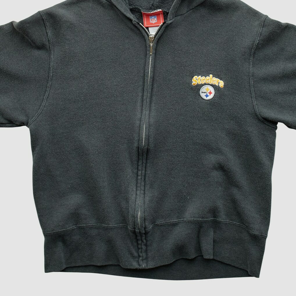 Pittsburgh Steelers NFL 2000s Hooded Full Zip Sweatshirt | NFL Near me
