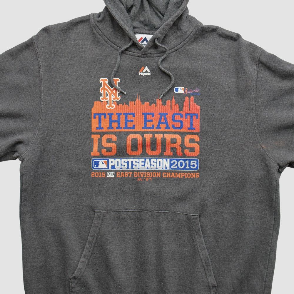 New York Mets Majestic 2015 Hooded Pullover Sweatshirt - MLB Pullover